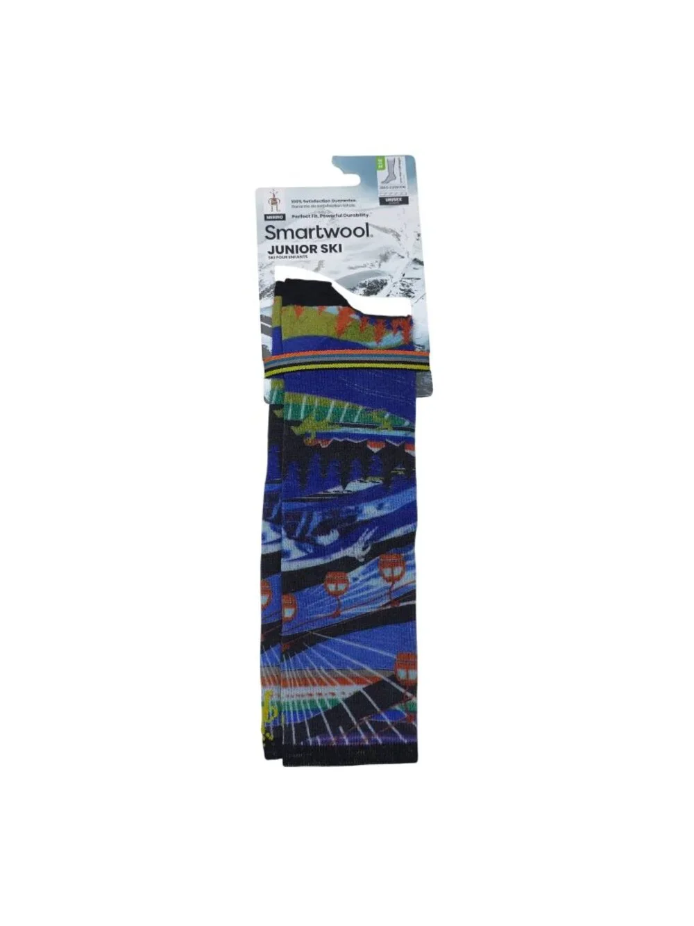 Smartwool Junior Ski Socks Merino Wool Blend Medium Over-The-Calf Unisex USA